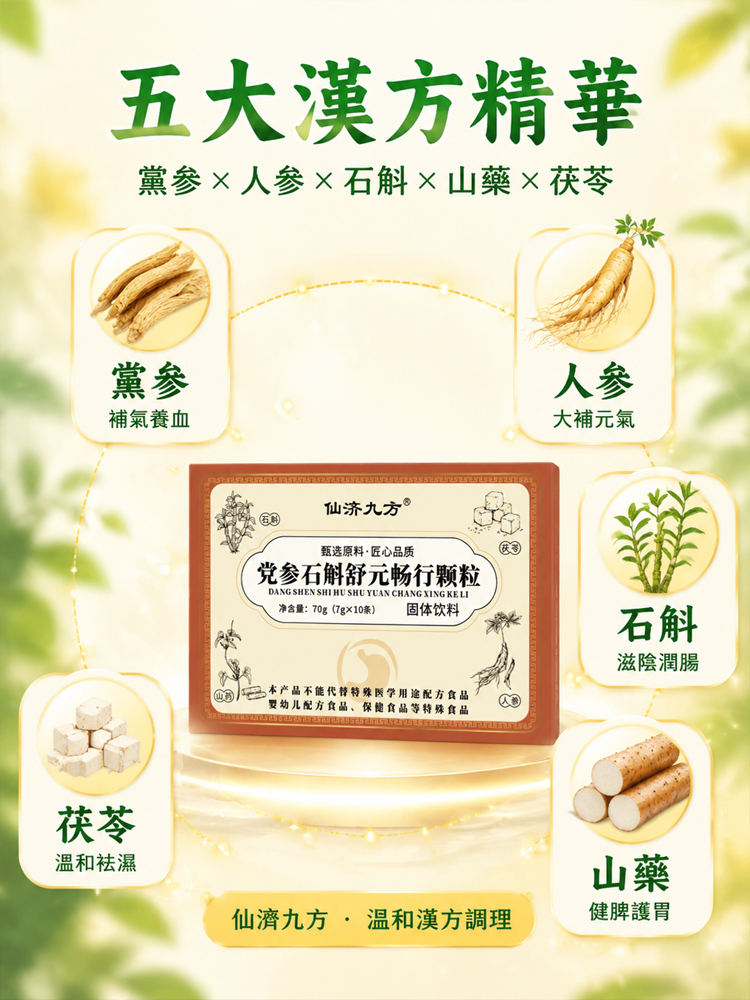 黨參石斛舒元暢行顆粒
