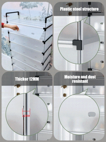 Space Saving Multi-Layer Dustproof Shoe Rack