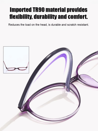Fashionable and comfortable folding mirror HD anti-blue light automatic zoom reading glasses