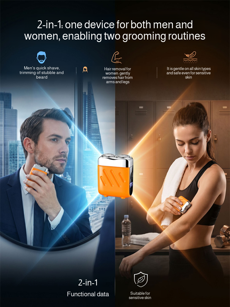 New-Generation Dual-Head Pocket Shaver