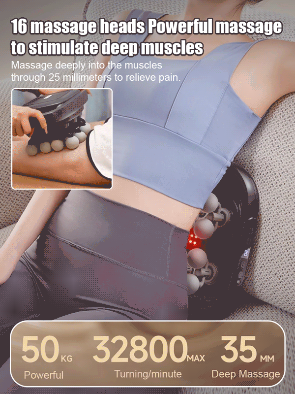 16-head fascia gun for powerful and wide-range full-body massage