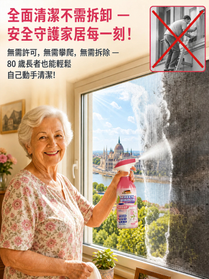 Multi-functional window screen cleaner