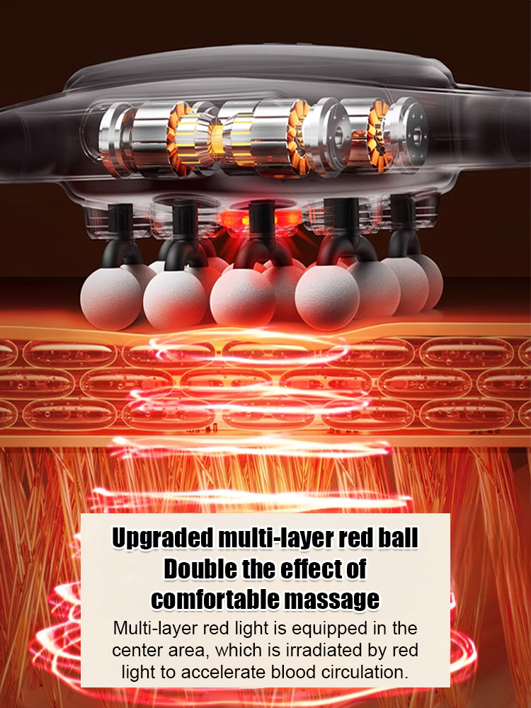 16-head fascia gun for powerful and wide-range full-body massage