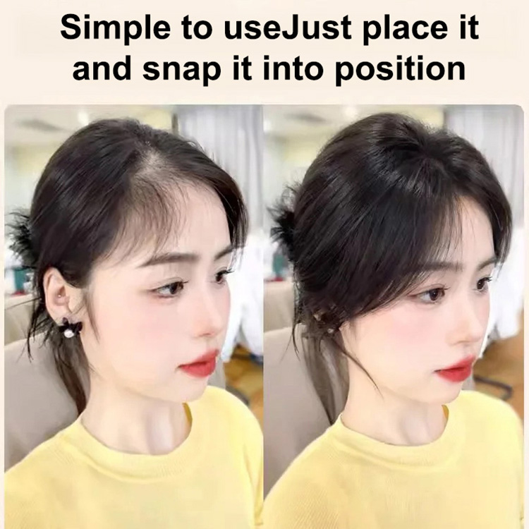  (No Hair Clips Required)Natural Velcro Hair Extensions for Women