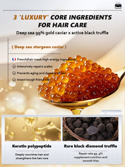 Caviar Protein Hair Dye [3-in-1 Shampoo, Dye, and Conditioner!] 98.9% color retention, +500% shine, +98% softness, natural and long-lasting color! Multiple colors available!