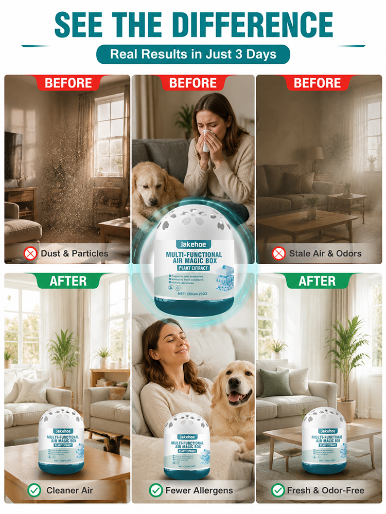 【Buy 1 Get 1 Free for a Limited Time!】[Air Purification Wonder] The Silent Dust-Busting Vacuum Magic Box，Its air purification capacity is twelve times that of traditional air purifiers! 99% of the dust in your home disappears in just three seconds!