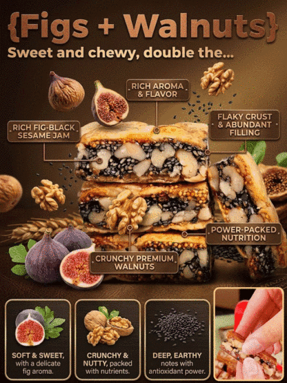 【A revolution in healthy snacks!】Soft and sweet fig and walnut pie【Truly healthy snacks, 0 additives, 99% of users have witnessed improved metabolism!】