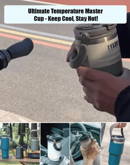 【Amazon bestseller】[Super large capacity]Dual-purpose insulated water bottle (hot and cold)