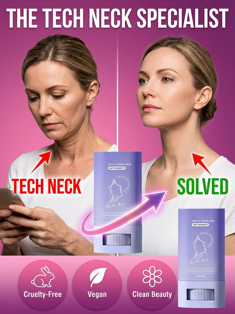 [Bionic Snake Oil Complex Formula] Wrinkle Removal Stick【Suitable for use on the neck, face, and entire body—you’ll see visible results in just 7 days!】