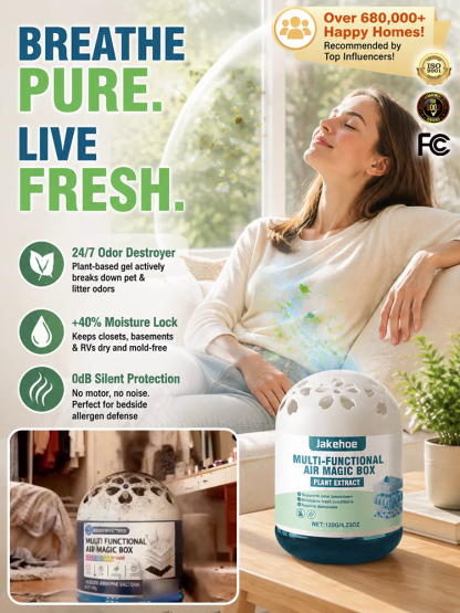 【Buy 1 Get 1 Free for a Limited Time!】[Air Purification Wonder] The Silent Dust-Busting Vacuum Magic Box，Its air purification capacity is twelve times that of traditional air purifiers! 99% of the dust in your home disappears in just three seconds!