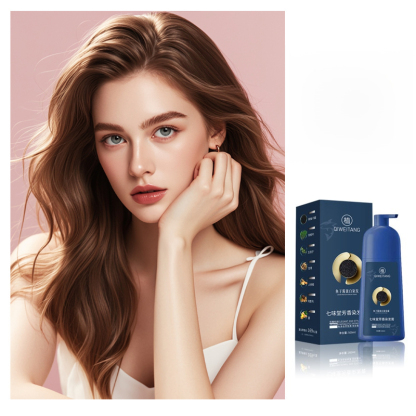 Caviar Protein Hair Dye [3-in-1 Shampoo, Dye, and Conditioner!] 98.9% color retention, +500% shine, +98% softness, natural and long-lasting color! Multiple colors available!