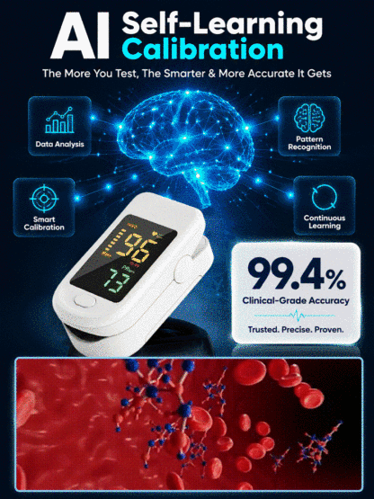 【Official Store】【Professional Medical Equipment】Portable home pulse oximeterMeasures blood glucose, blood pressure, blood oxygen, and heart rate in 3 seconds! Clinically proven accuracy 99%!