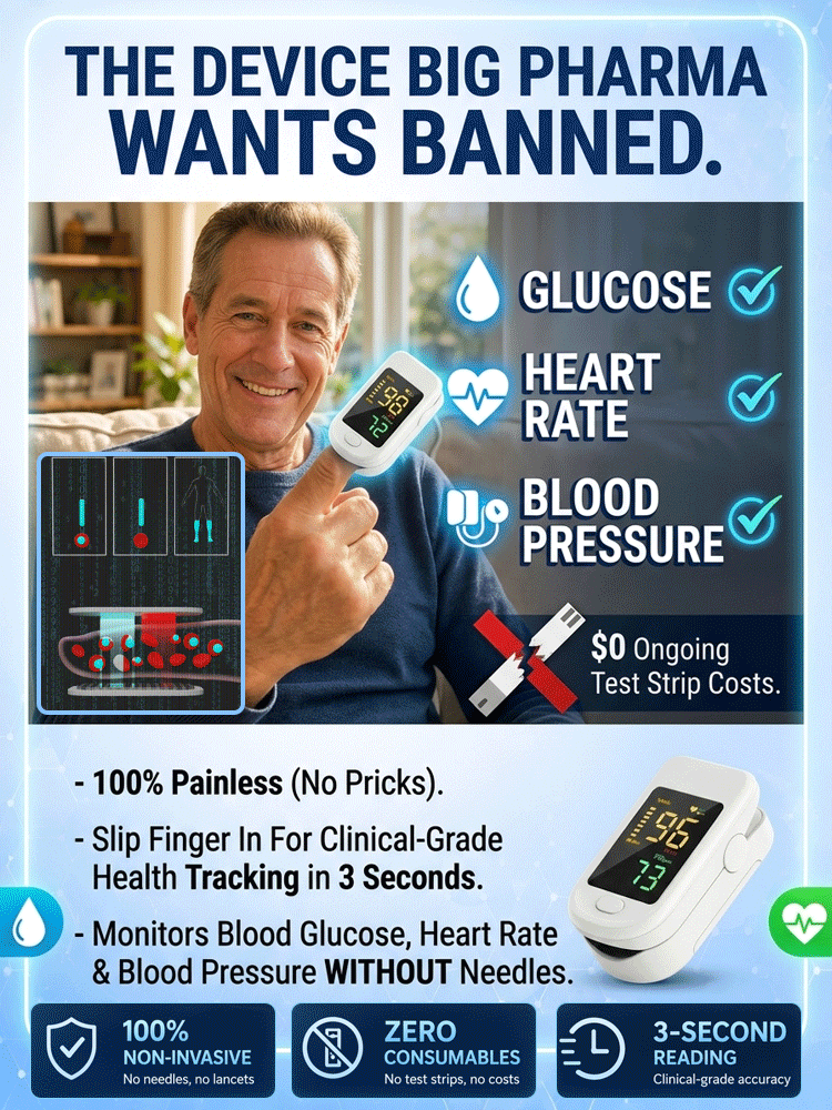 【Official Store】【Professional Medical Equipment】Portable home pulse oximeterMeasures blood glucose, blood pressure, blood oxygen, and heart rate in 3 seconds! Clinically proven accuracy 99%!