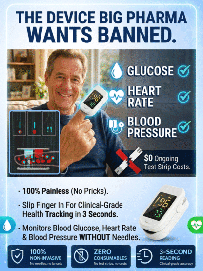 【Official Store】【Professional Medical Equipment】Portable home pulse oximeterMeasures blood glucose, blood pressure, blood oxygen, and heart rate in 3 seconds! Clinically proven accuracy 99%!