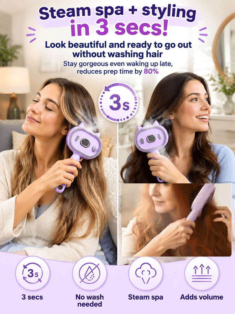 A multifunctional, leave-in essential oil hair care comb with red light therapy—instantly smooths hair, provides salon-grade scalp care, effectively prevents hair loss, and promotes hair regrowth!