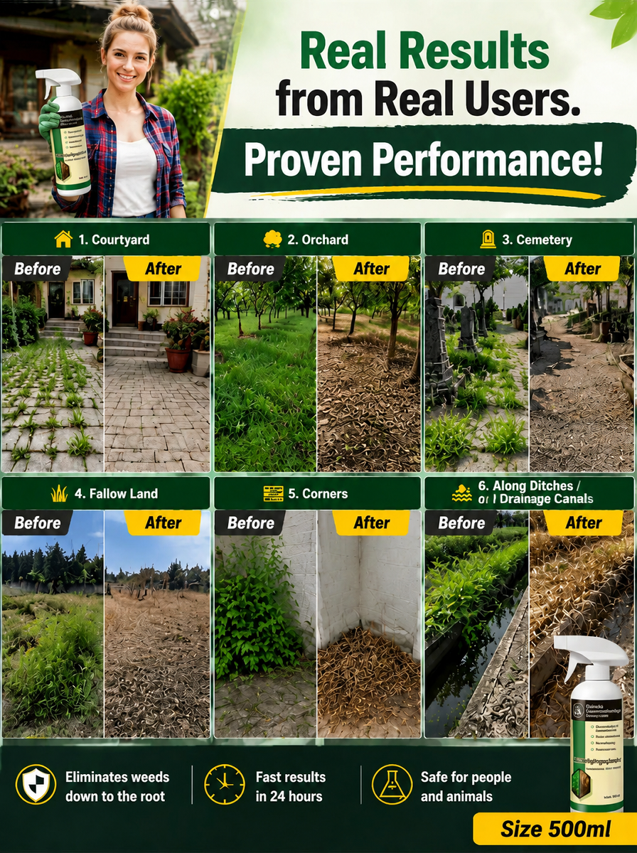 [Buy 1 Get 1 Free] Just one bottle can completely eliminate everyday weeds and even large trees.
