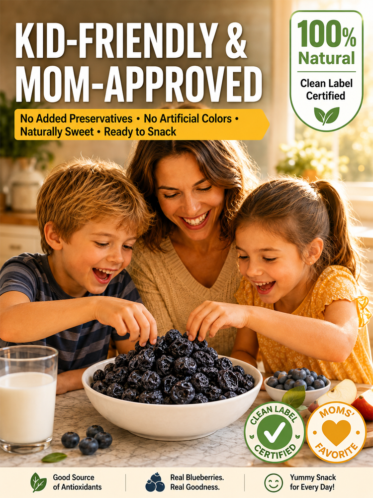 [Recommended by a renowned American ophthalmologist] Sugar-free dried blueberries >Made from 100% fresh wild blueberries selected from sun-drenched, high-latitude regions! Crafted using a 72-hour low-temperature, slow-drying process to fully preserve both