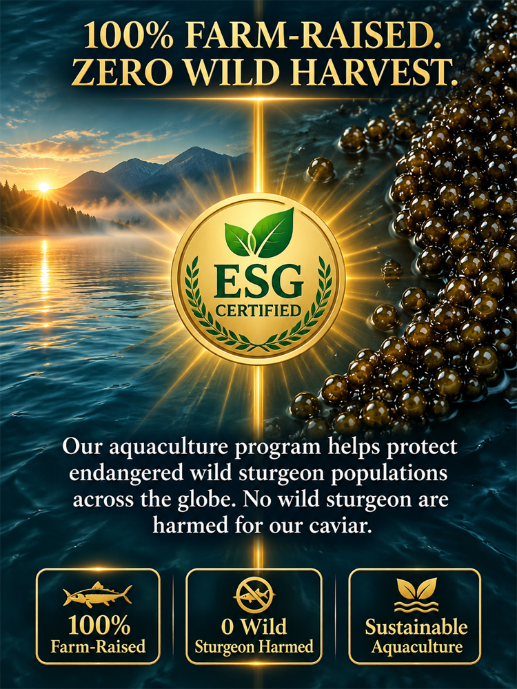 【Half-price promotion only once a year, don't miss it!】Sturgeon Black Caviar，Direct from the source, 100% genuine guarantee, ten times your money back if fake!