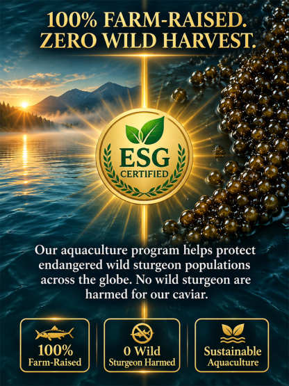 【Half-price promotion only once a year, don't miss it!】Sturgeon Black Caviar，Direct from the source, 100% genuine guarantee, ten times your money back if fake!