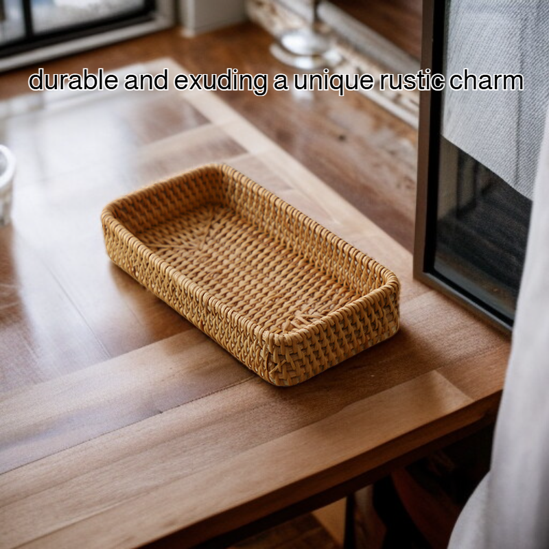 Rectangular Rattan Woven Tray