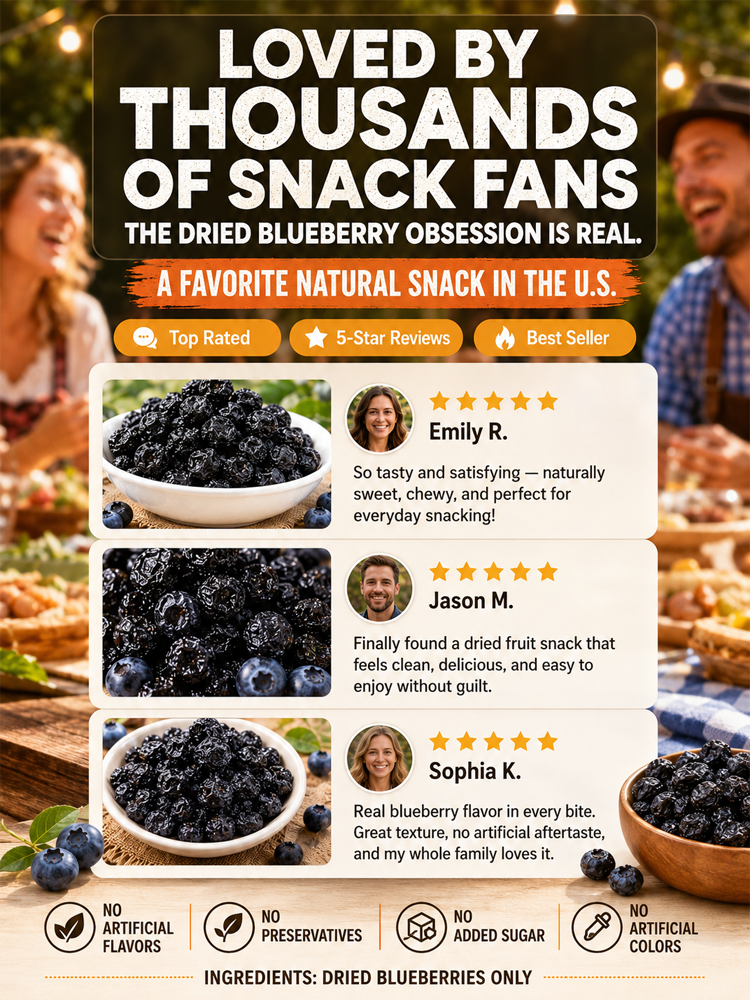 [Recommended by a renowned American ophthalmologist] Sugar-free dried blueberries >Made from 100% fresh wild blueberries selected from sun-drenched, high-latitude regions! Crafted using a 72-hour low-temperature, slow-drying process to fully preserve both