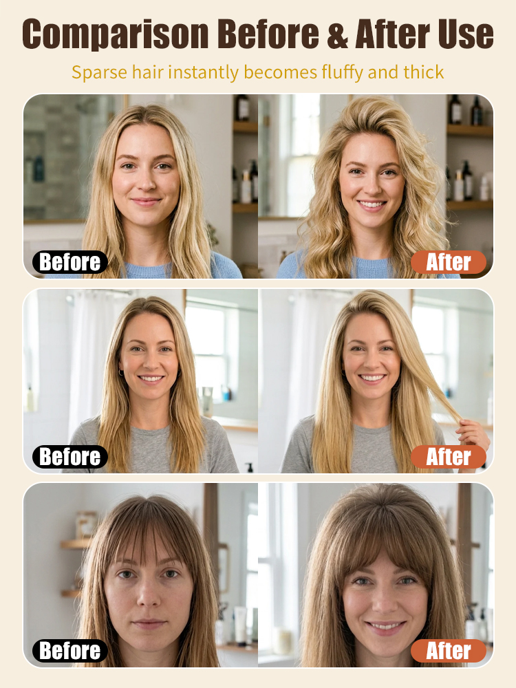 Celebrity makeup artists are using it! Instantly adds volume to the roots in 3 seconds, easily creating a natural high crown without hairspray!