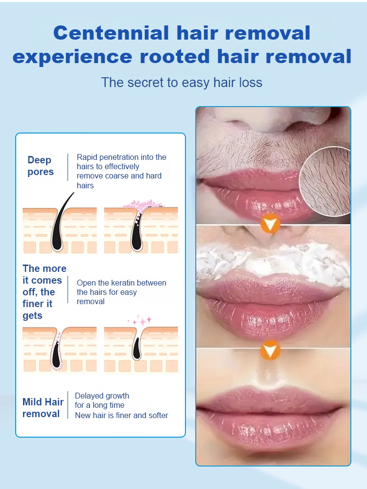 【Buy one get one free for a limited time!】Coconut Oil Facial Hair Removal Cream