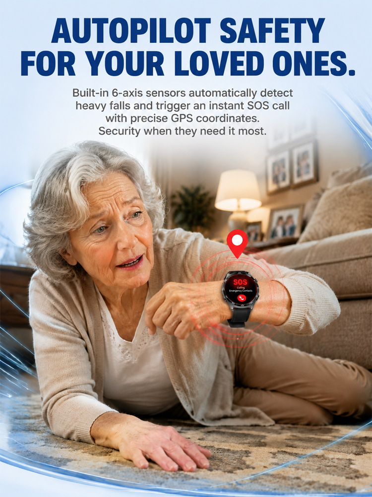 High-precision smart blood glucose monitoring watch【Continuous 24-hour monitoring of health indicators such as blood sugar, blood pressure, and blood oxygen!Clinically validated accuracy rate of 99.9%!】