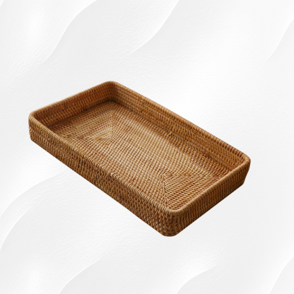 Rectangular Rattan Woven Tray