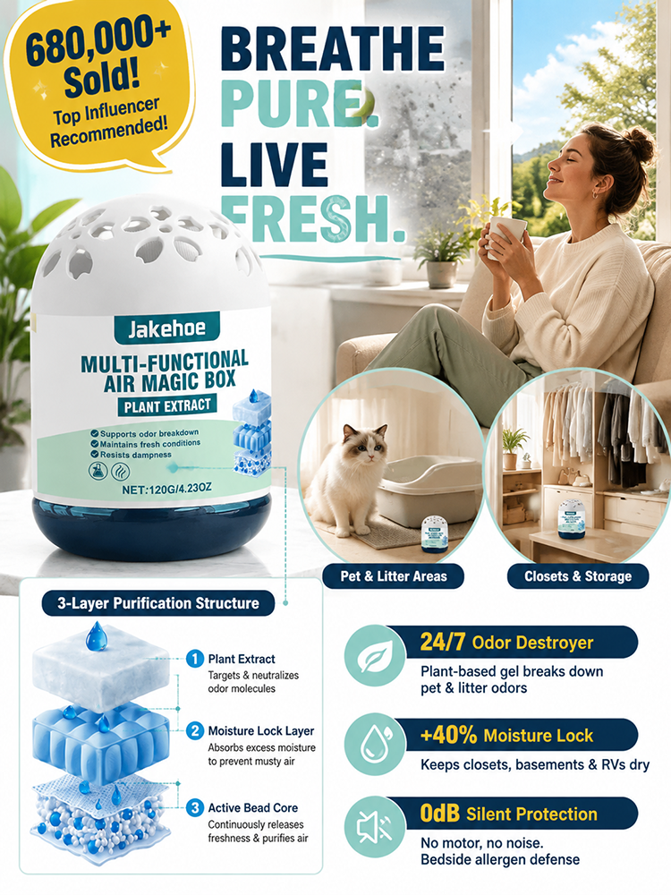 【Buy 1 Get 1 Free for a Limited Time!】[Air Purification Wonder] The Silent Dust-Busting Vacuum Magic Box，Its air purification capacity is twelve times that of traditional air purifiers! 99% of the dust in your home disappears in just three seconds!
