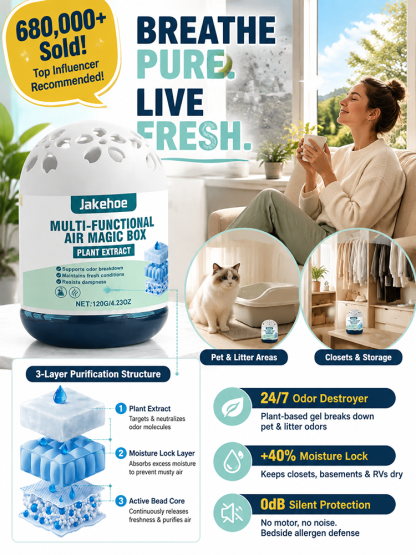 【Buy 1 Get 1 Free for a Limited Time!】[Air Purification Wonder] The Silent Dust-Busting Vacuum Magic Box，Its air purification capacity is twelve times that of traditional air purifiers! 99% of the dust in your home disappears in just three seconds!