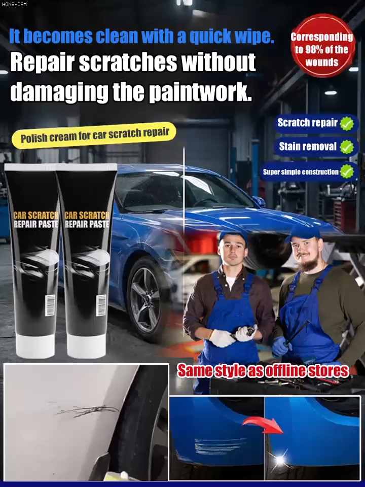 【Limited-time Buy 1 Get 1 Free】Car Scratch Repair and Detailing Kit【Repair, coating, and brightening in one】