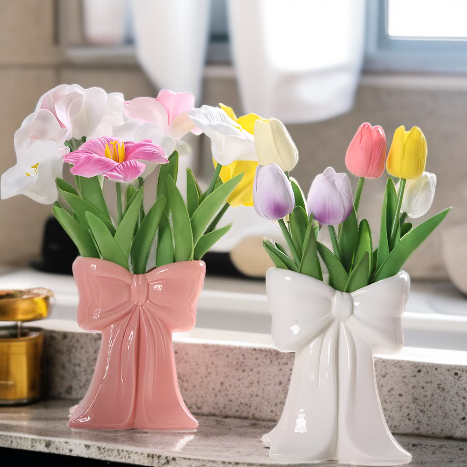 創意蝴蝶結牙刷收納架 