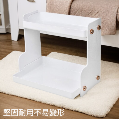 化妝品收納架雙層桌面整理白色黑色多層收納架