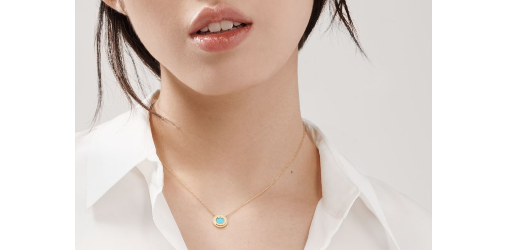 ティファニー T ダイヤモンド＆ターコイズ サークル ペンダント