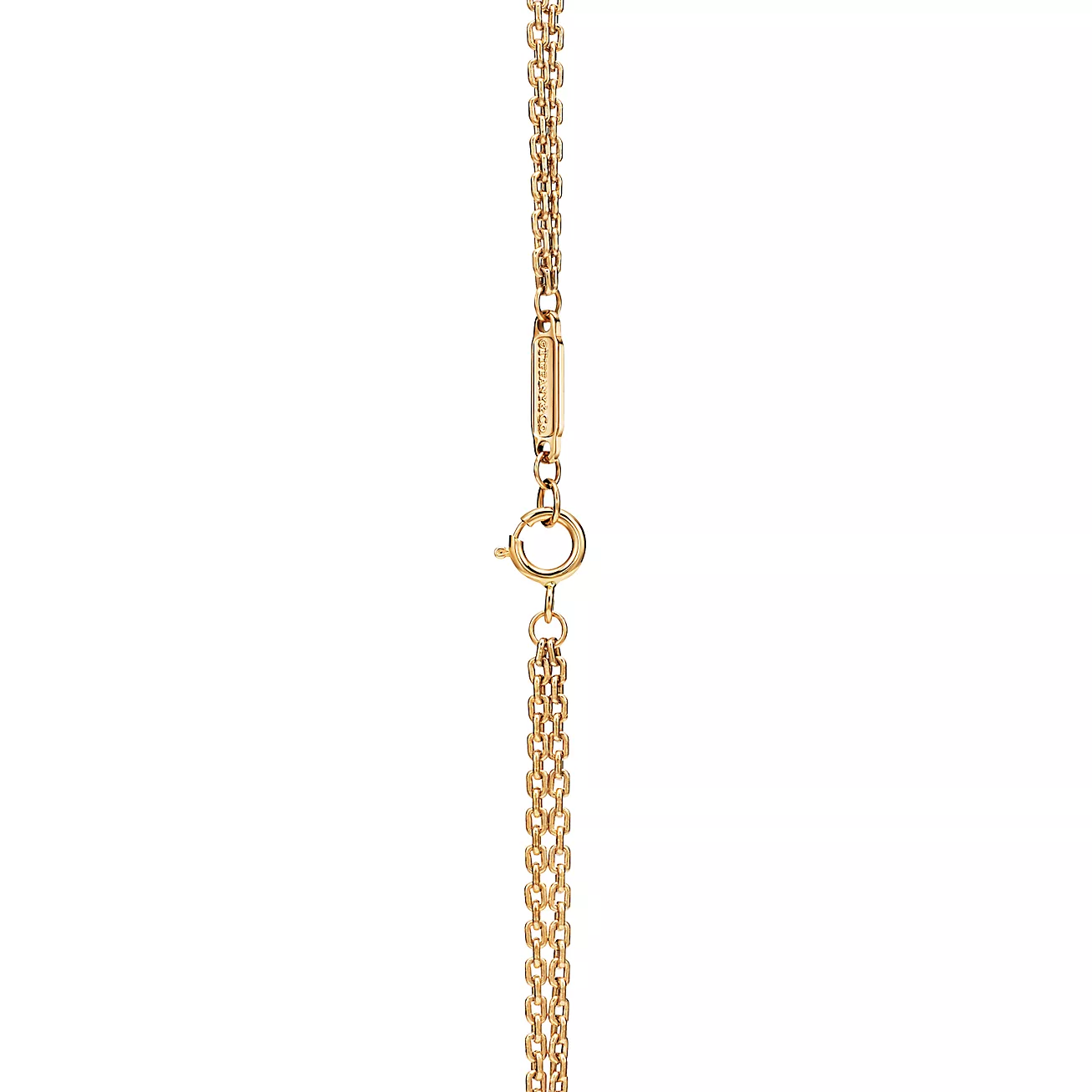 ティファニー ハードウェア ラージ ダブル リンク ペンダント イエローゴールド