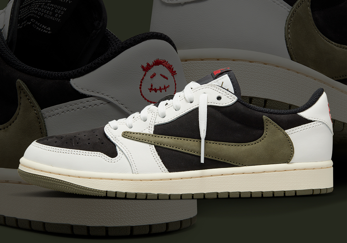 【2023新商品発売】【人気急上昇で入手困難!】NIKE × Travis Scott 【 AIR JORDAN 1 LOW OG “Olive” 】