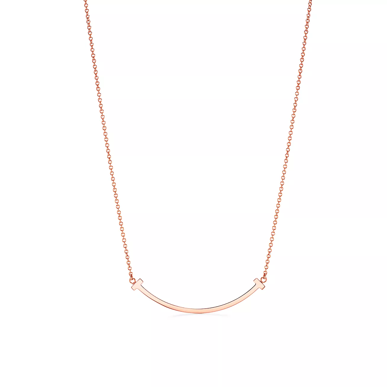 ティファニー T スマイル ペンダント ローズゴールド（スモール）