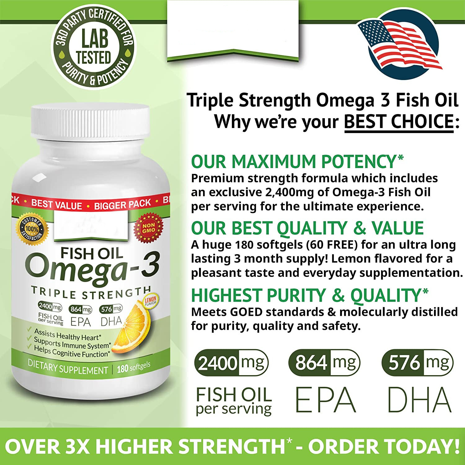 Fish Oil Softgel Capsules 