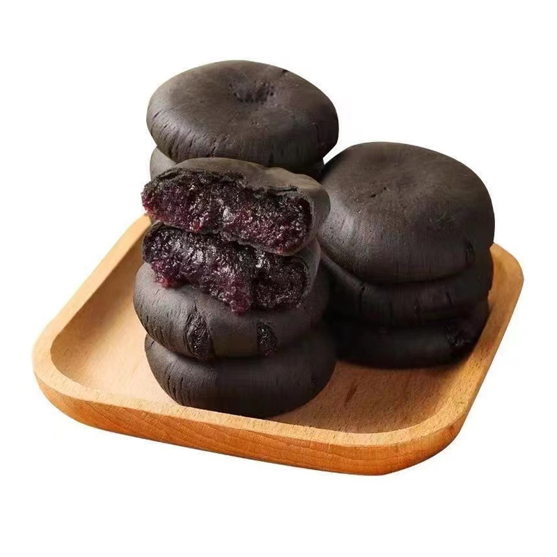 [0 sucrose, high satiety] Five black mulberry purple rice cake