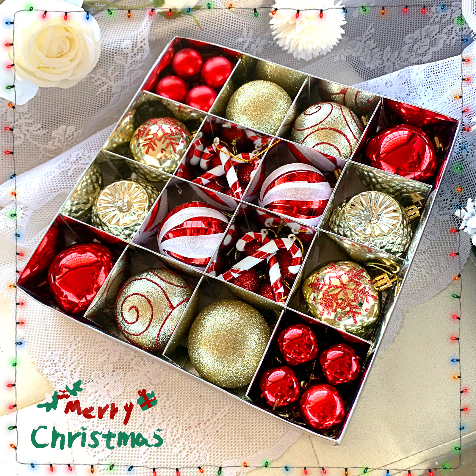 painted Christmas balls