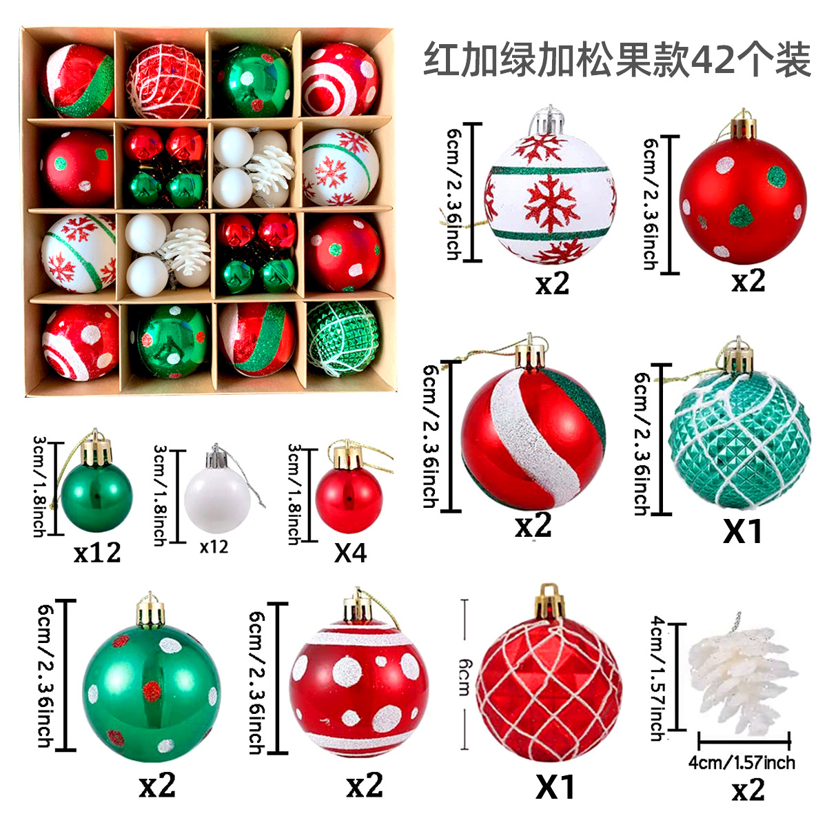 painted Christmas balls