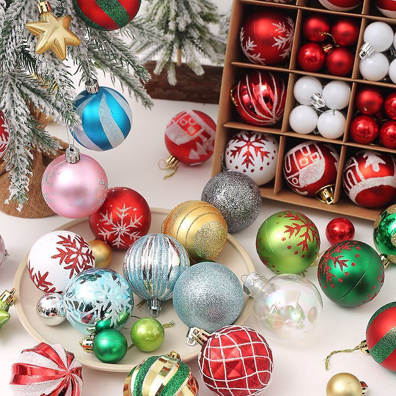painted Christmas balls