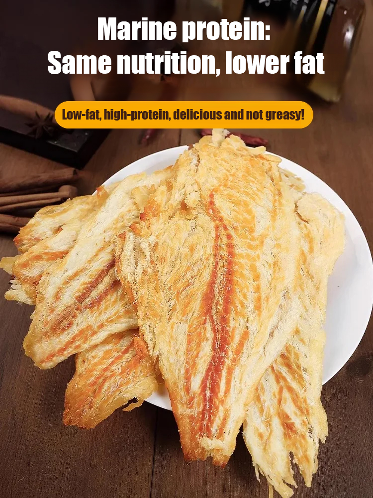 Ready-to-Eat Cod Fish Snack, Shandong Grilled Fish Fillet, Seafood Specialty