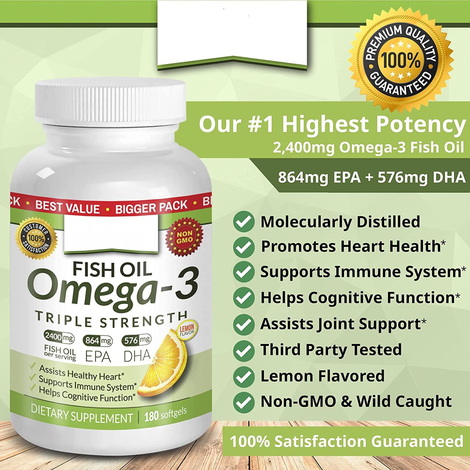 Fish Oil Softgel Capsules 