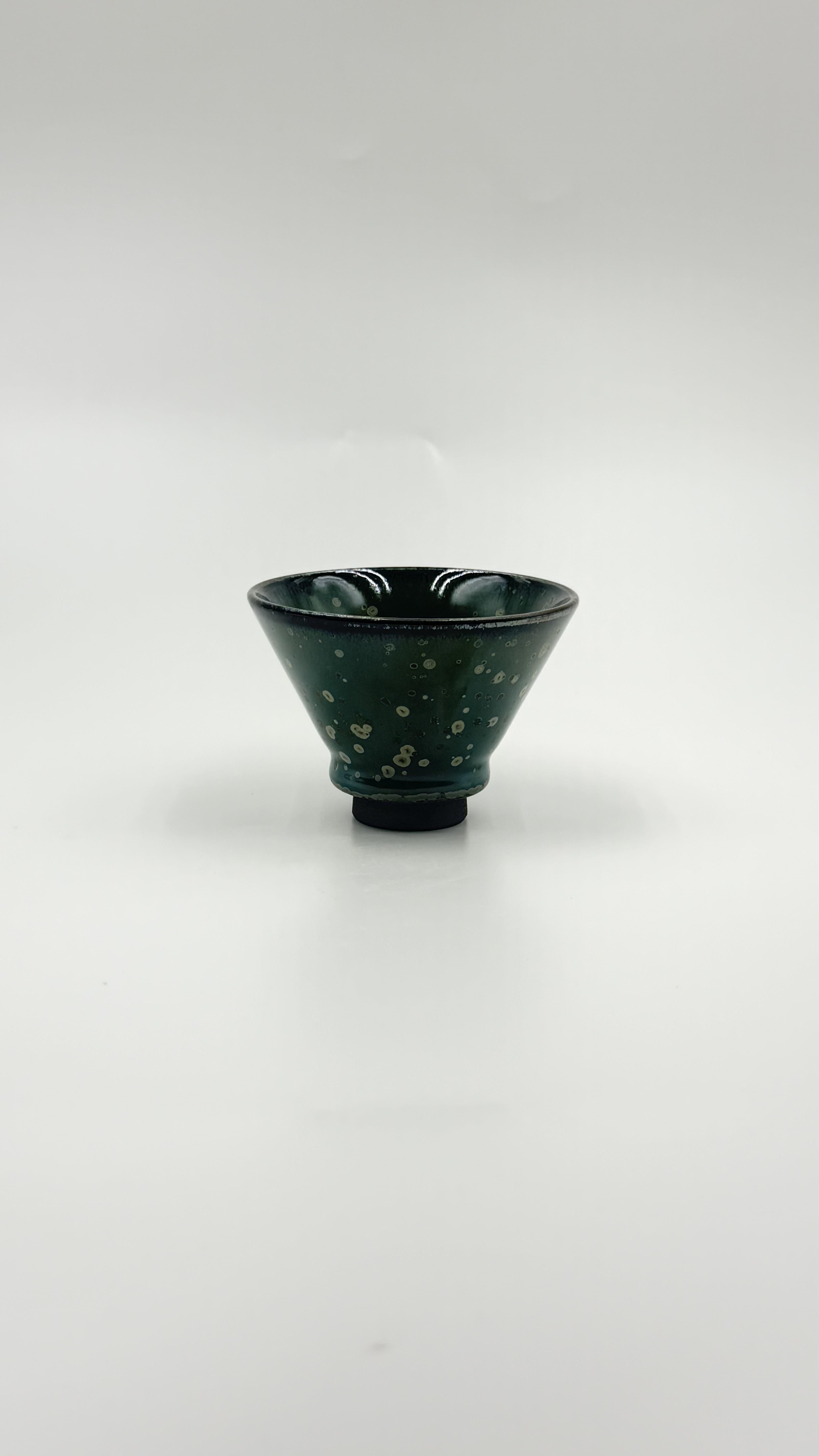 绿釉珍珠斑建盏朱熹故里非物质文化遗产福建建阳建窑电烧人工