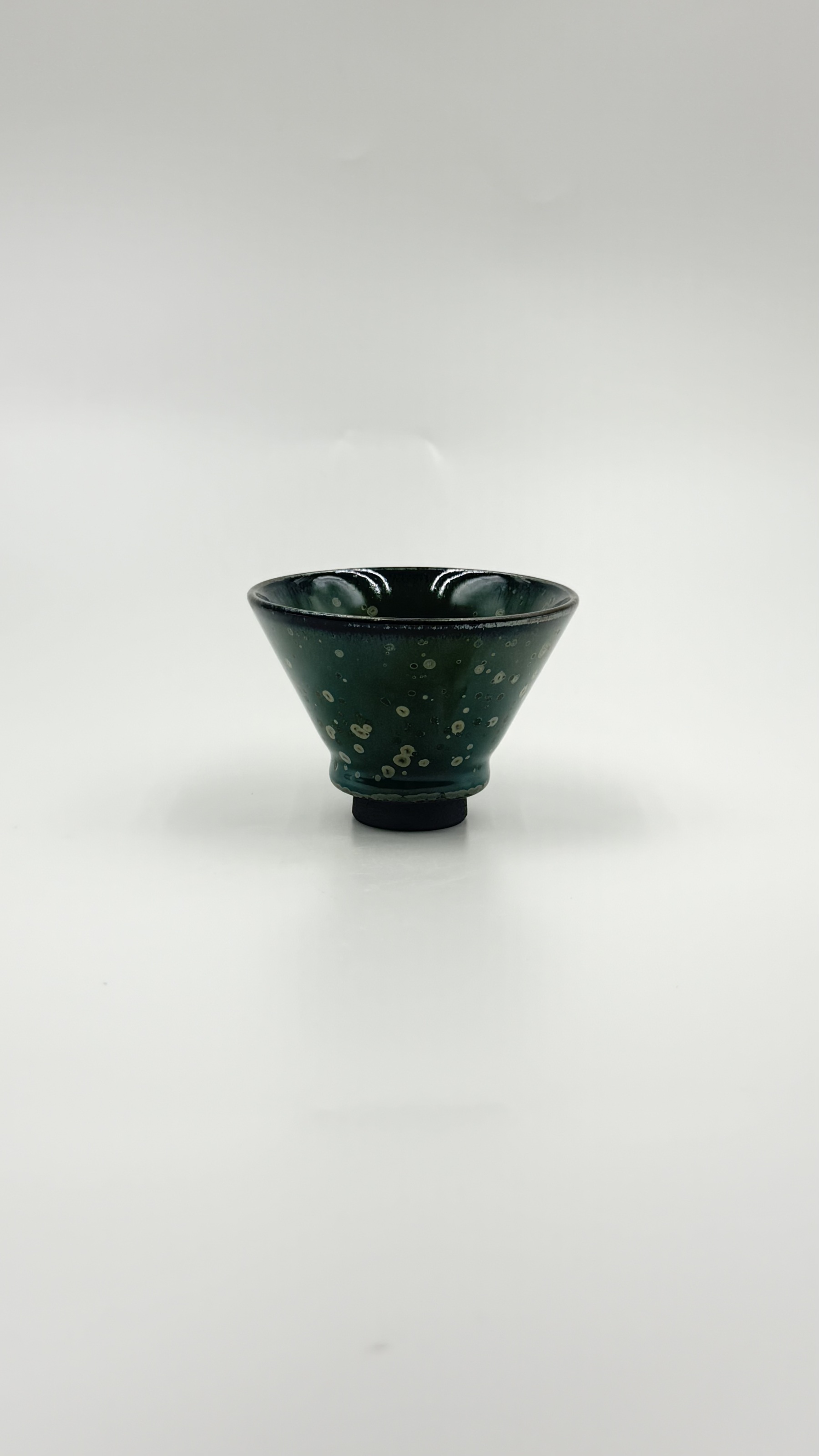 绿釉珍珠斑建盏朱熹故里非物质文化遗产福建建阳建窑电烧人工