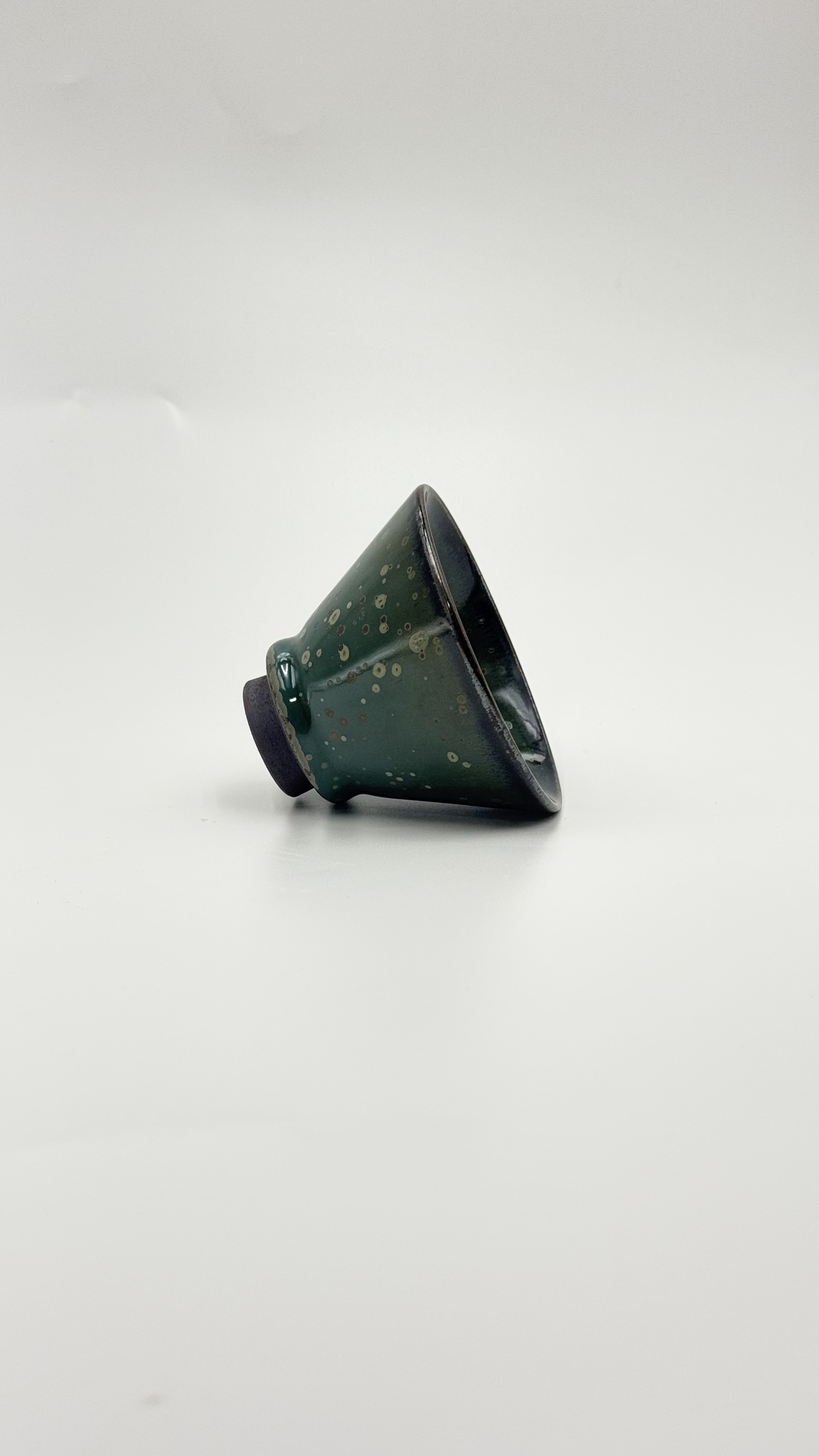 绿釉珍珠斑建盏朱熹故里非物质文化遗产福建建阳建窑电烧人工