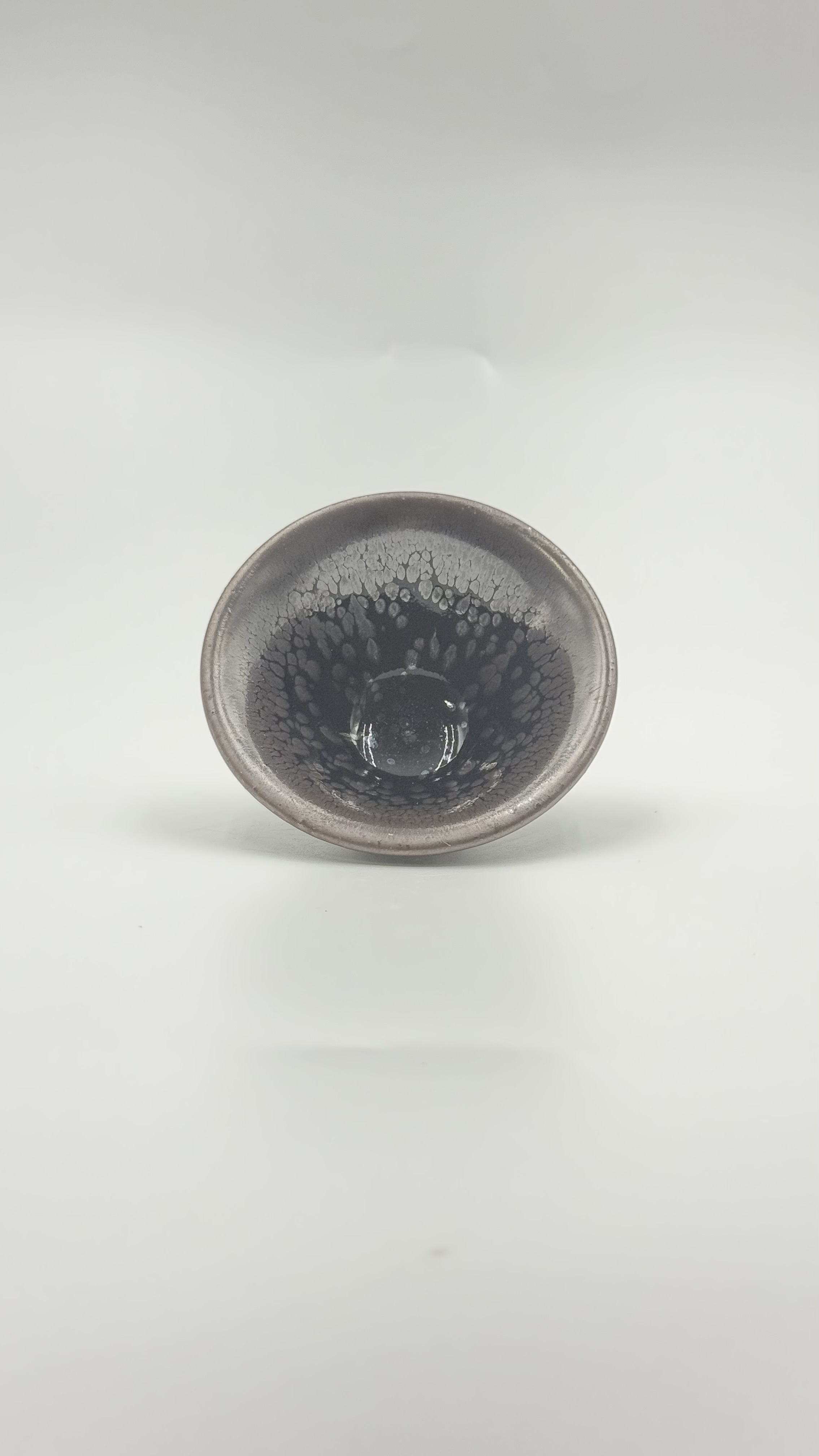 朱熹故里非物质文化遗产福建建阳建窑电烧人工彩金油滴盏