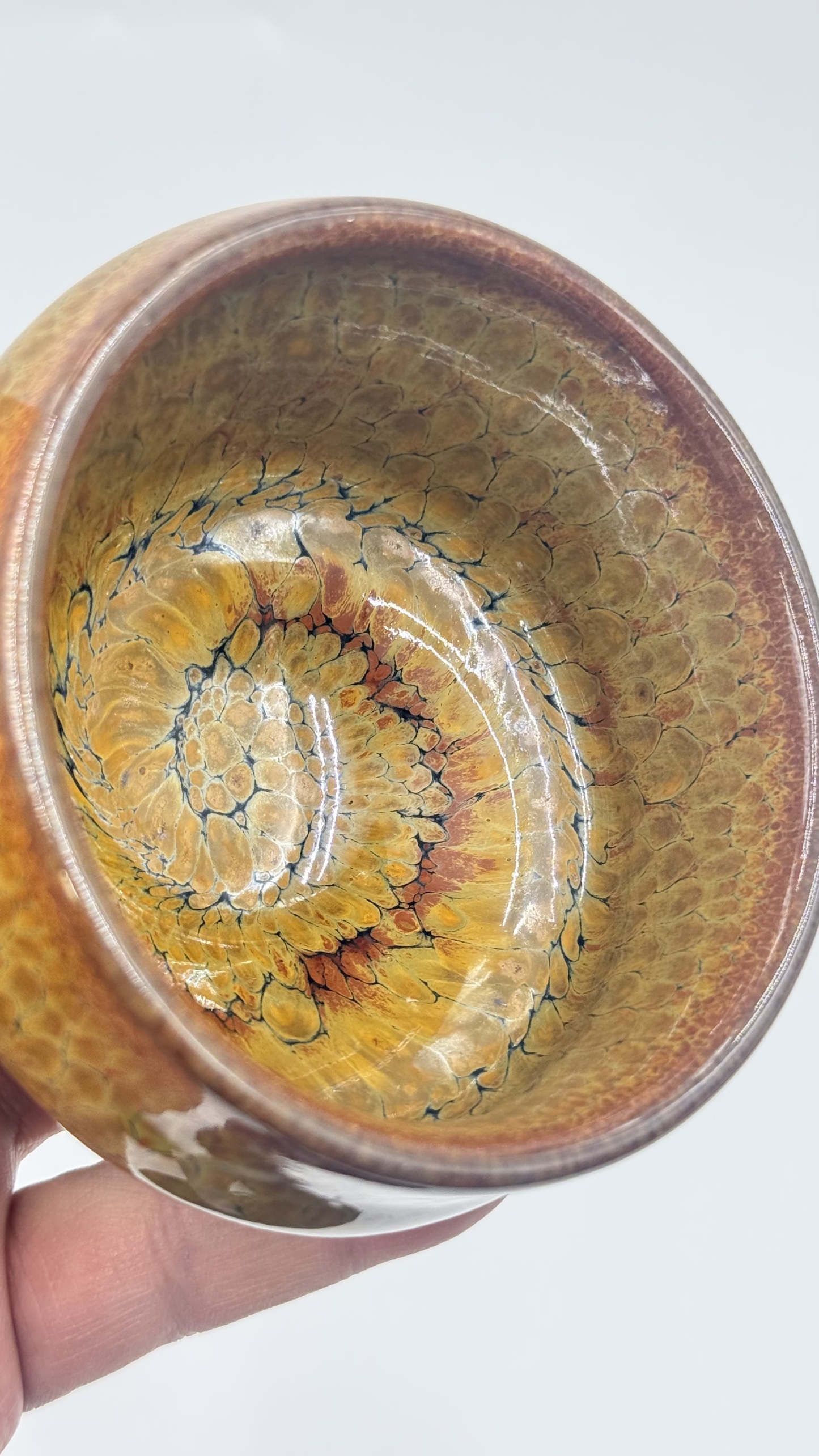 螺纹鹧鸪斑方口盏朱熹故里非物质文化遗产福建建阳建窑电烧人工